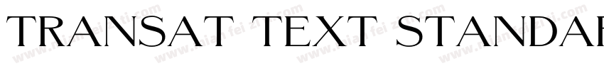 Transat Text Standard Regular字体转换